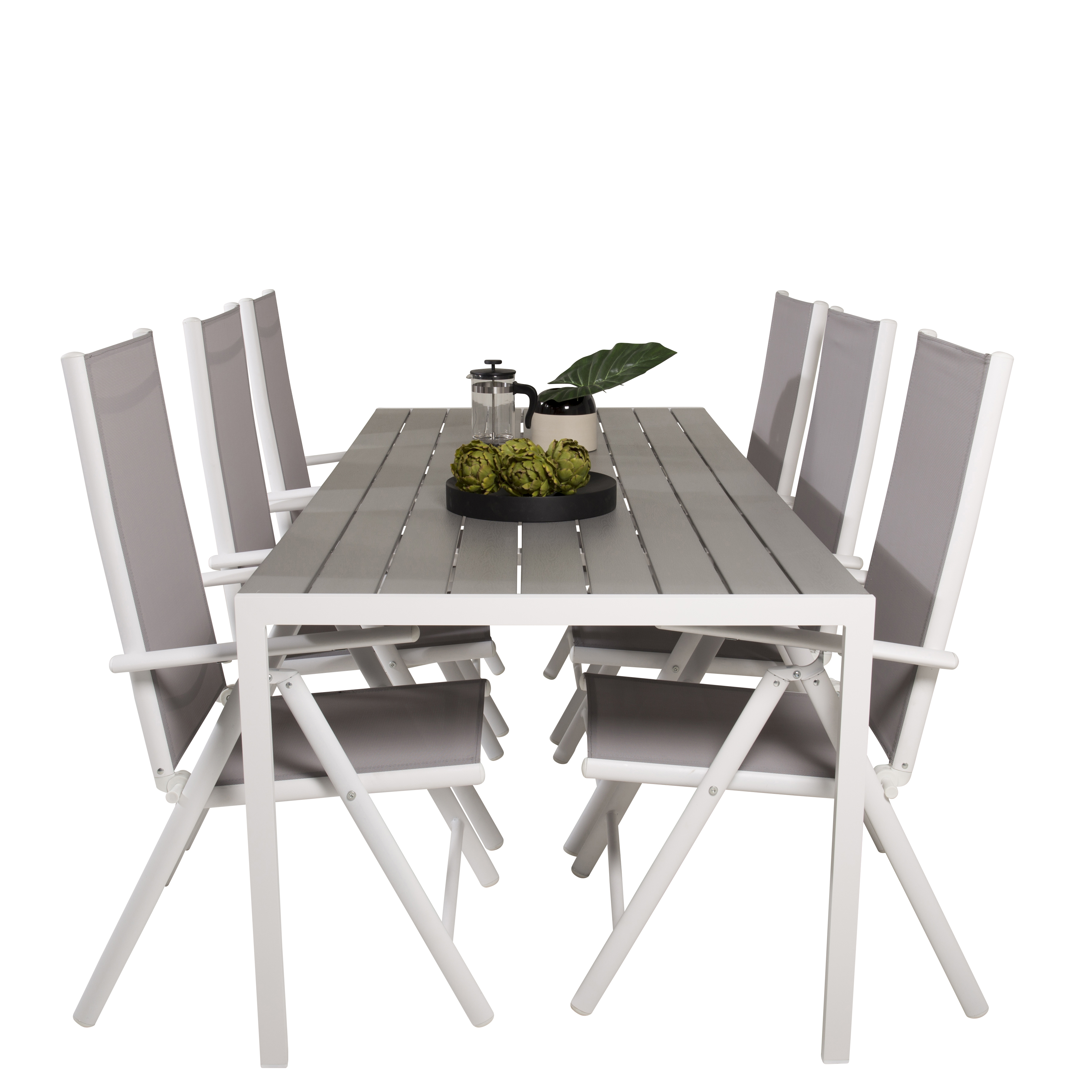 Spisegruppe Venture Home Bront 205 med 6 Bront Spisestoler