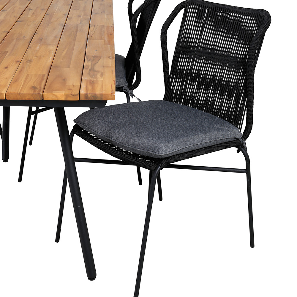 Spisegruppe Venture Home Chane med 4 Julle Stablebare Spisestoler