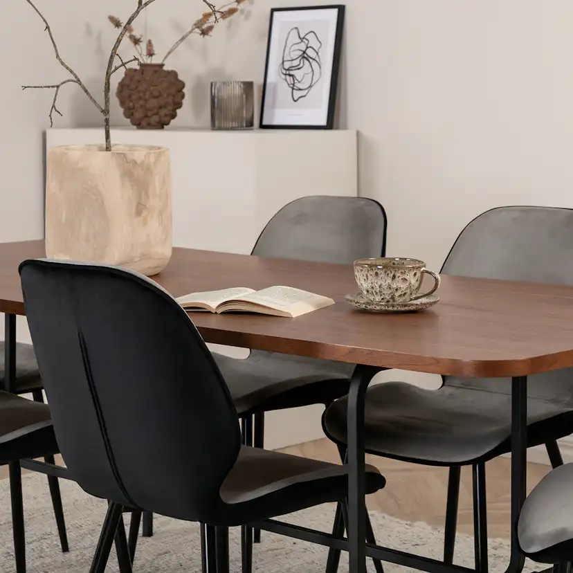 Spisegruppe Venture Home Chicago Spisebord og Elisa Spisestol