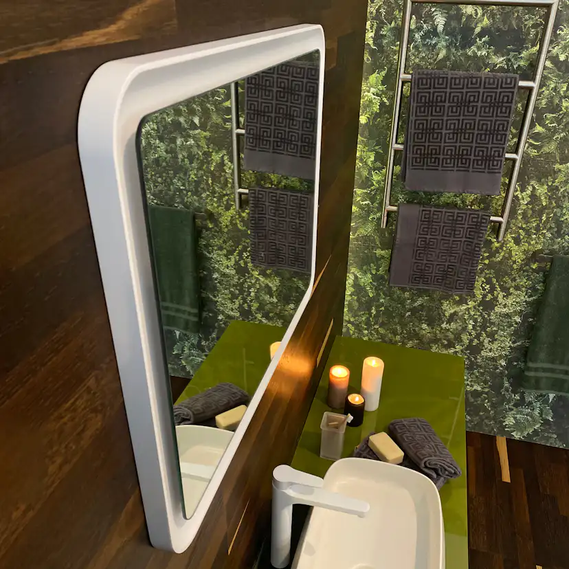 Speil LH Elegant med LED Belysning Rektangulært