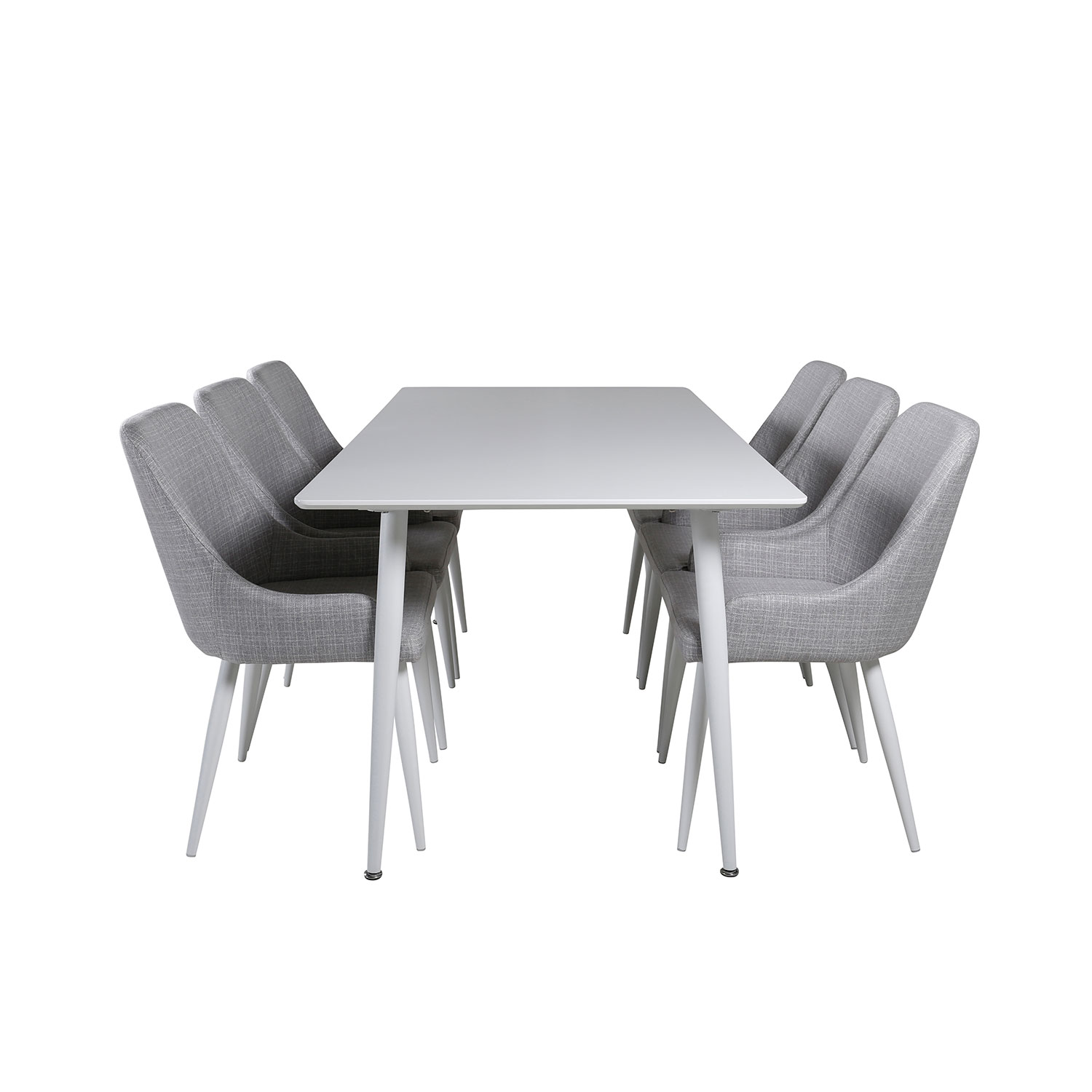Spisegruppe Venture Home Polar med 6 Plaza Stoler