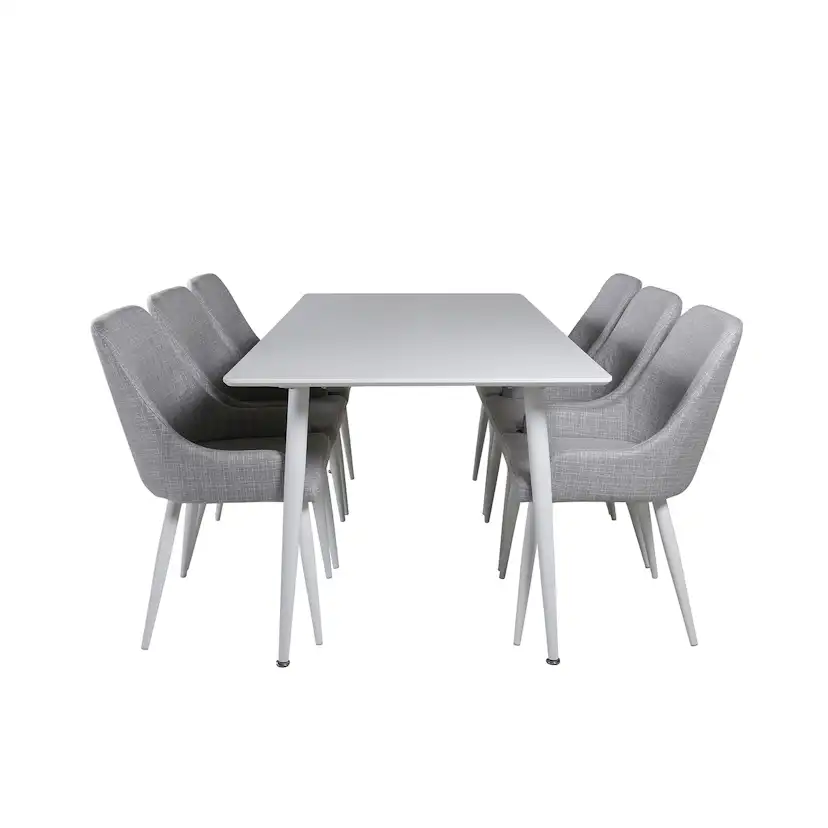 Spisegruppe Venture Home Polar med 6 Plaza Stoler