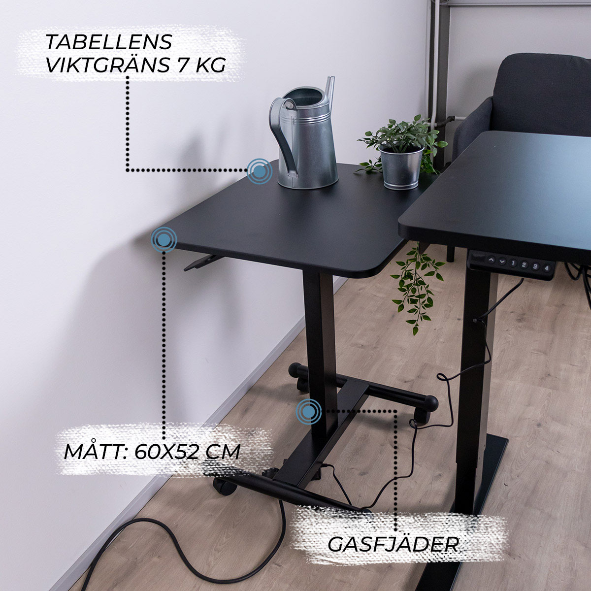 Skrivebord Lykke L100 Hev- og Senkbar