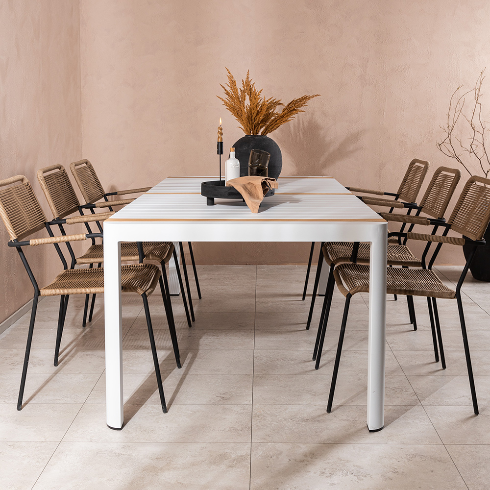 Spisegruppe Venture Home Togo med 6 Lindos Stoler