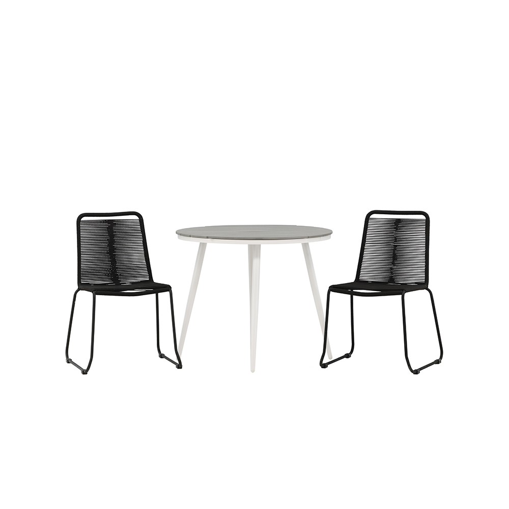 Cafégruppe Venture Home Break Ø90 cm med 2 Lindos Stoler
