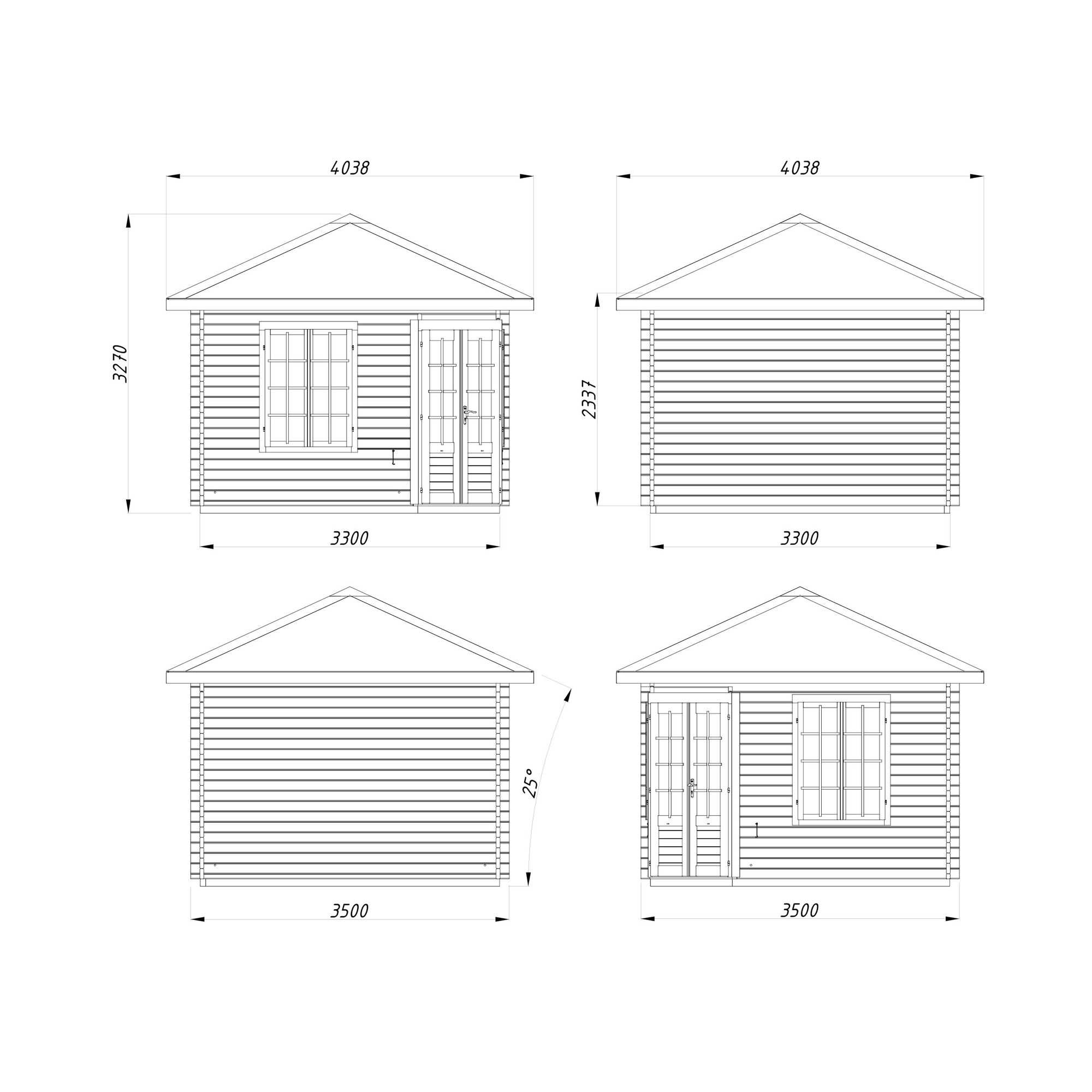 Lysthus Palmako Melanie 10,9 m2