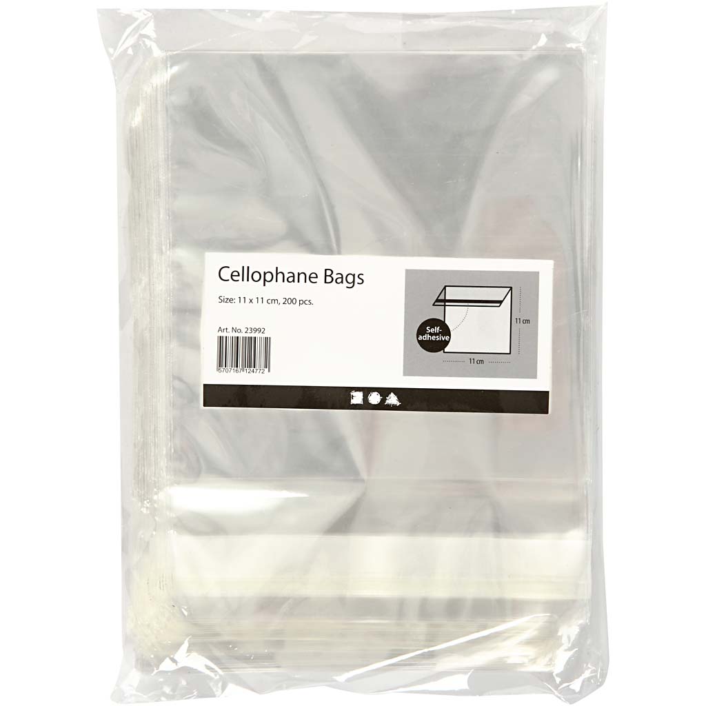 Cellofanposer Creativ Company 11,3x11 cm 200 stk/1 Pk