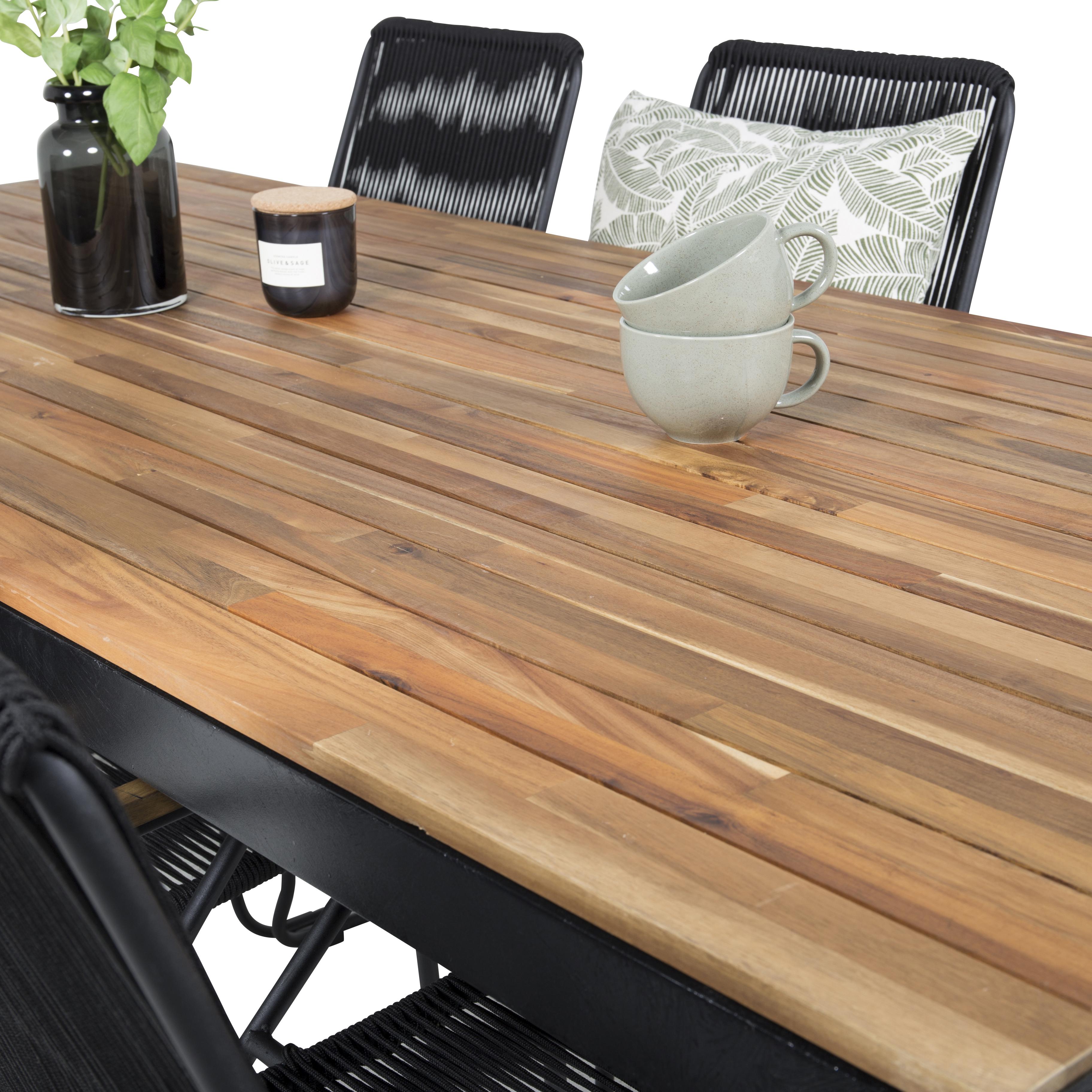 Spisegruppe Venture Home Berfin med 6 Lenestoler