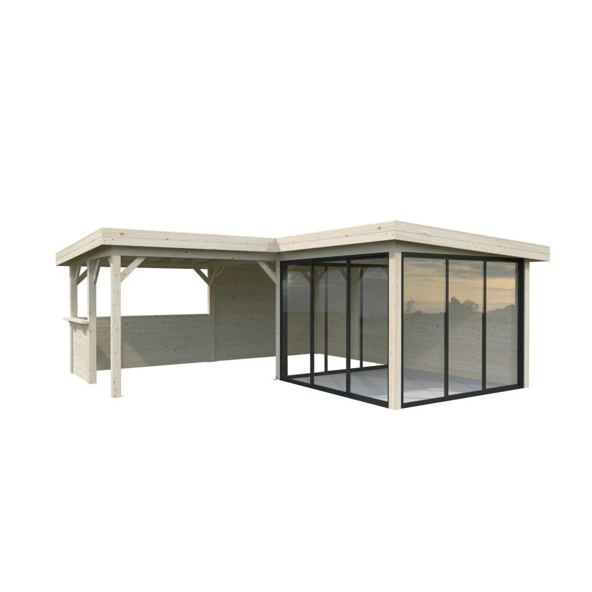 Hagestue Palmako Lenna 24,9 m2 Set 410 Slide