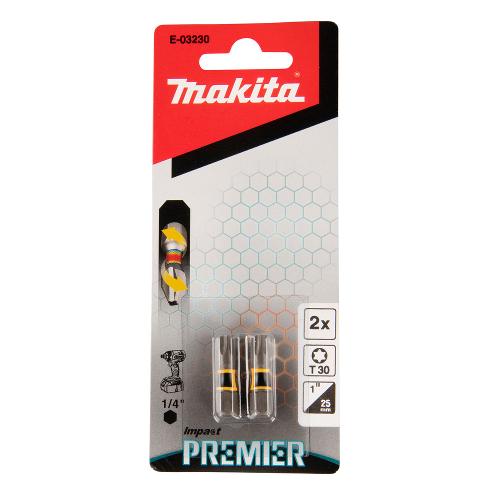 Bits Makita Impact Premier E-03230 T30 25 mm 2-pk