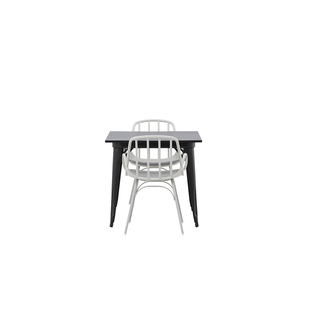 Spisegruppe Venture Home Tempe 80 cm med 2 Dyrön Stoler