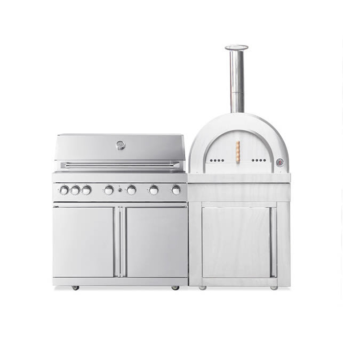 Vedfyrt Pizzaovn Myoutdoorkitchen Classic Line Stainless Modul Naples