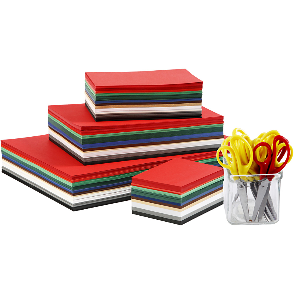 Julekartong Creativ Company Ass farger A3 A4 A5 A6 180 g 1 Sett