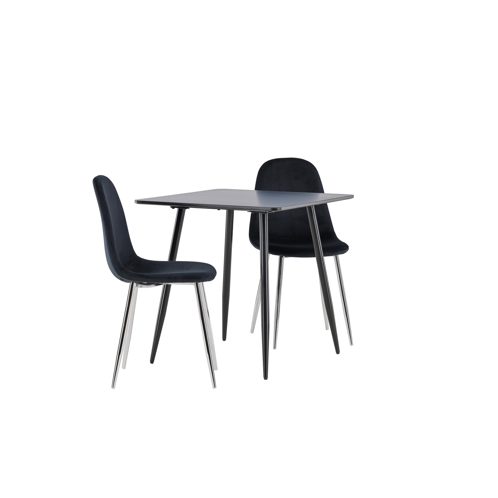 Spisegruppe Venture Home Polar 75 med 2 stk Polar Stoler Fløyel