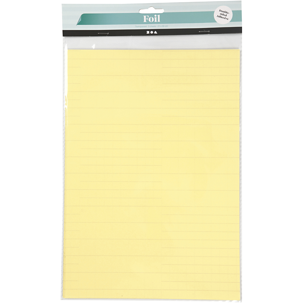 Folie Creativ Company Dobbelklebende 210X297 mm 5 Ark/1 Pk