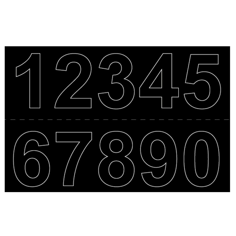 Tall selvklebende Habo 50 mm