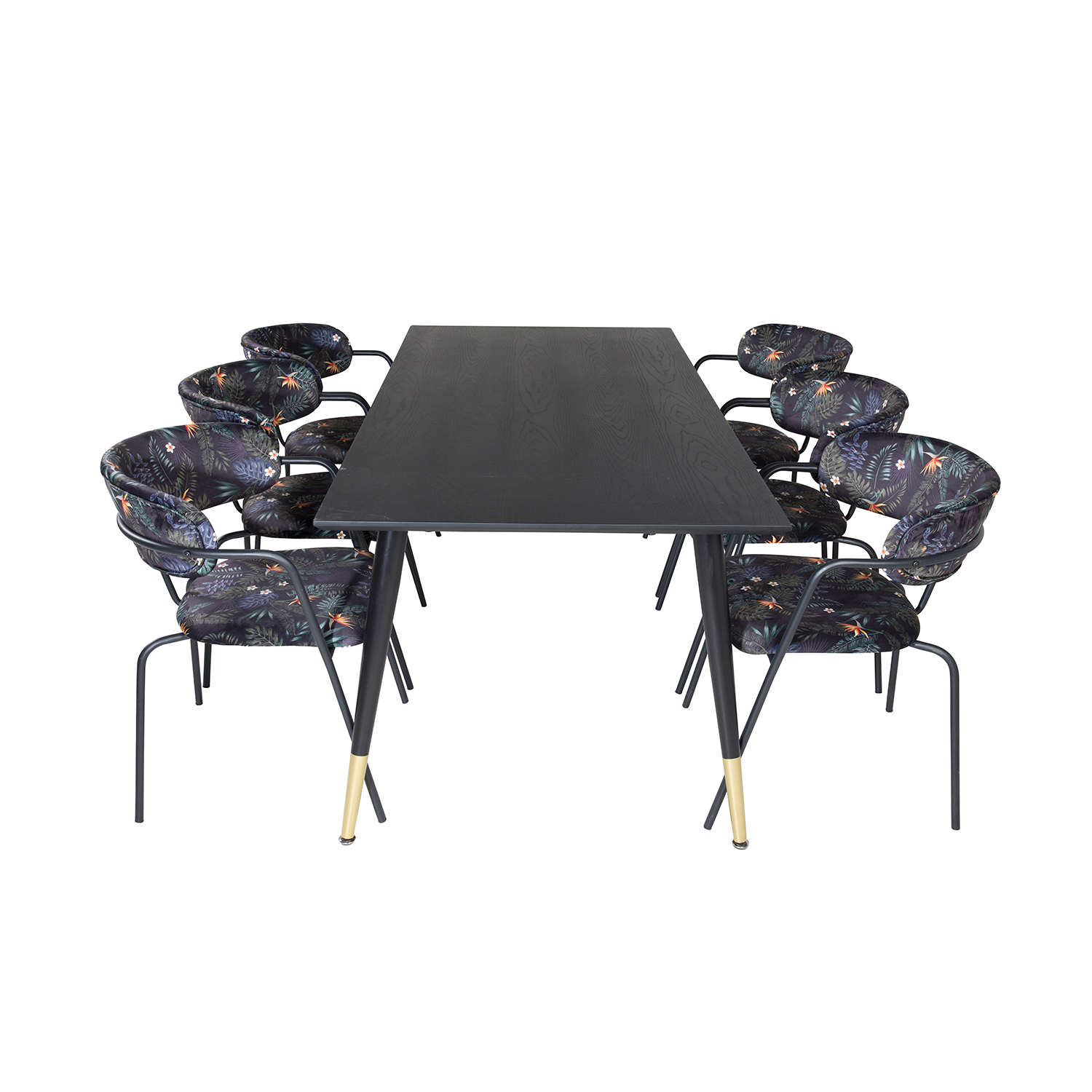 Spisegruppe Venture Home Disa med 6 Aris Stoler Polyester