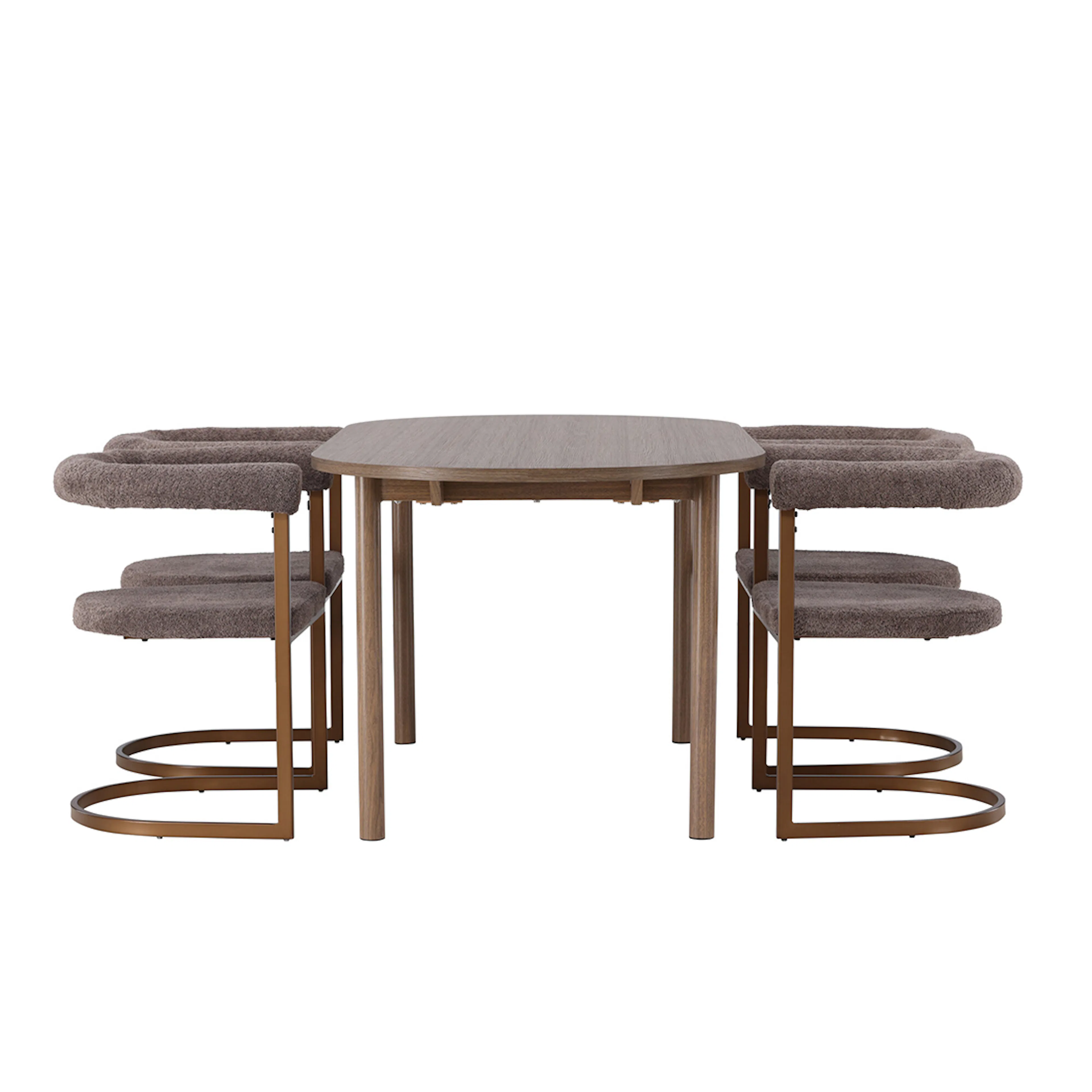 Spisegruppe Venture Home Andy Ø120 cm med 4st Morning Spisestoler