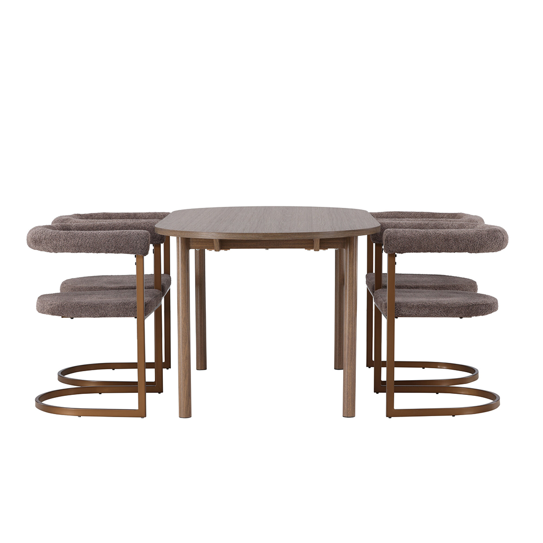 Spisegruppe Venture Home Andy Ø120 cm med 4st Morning Spisestoler