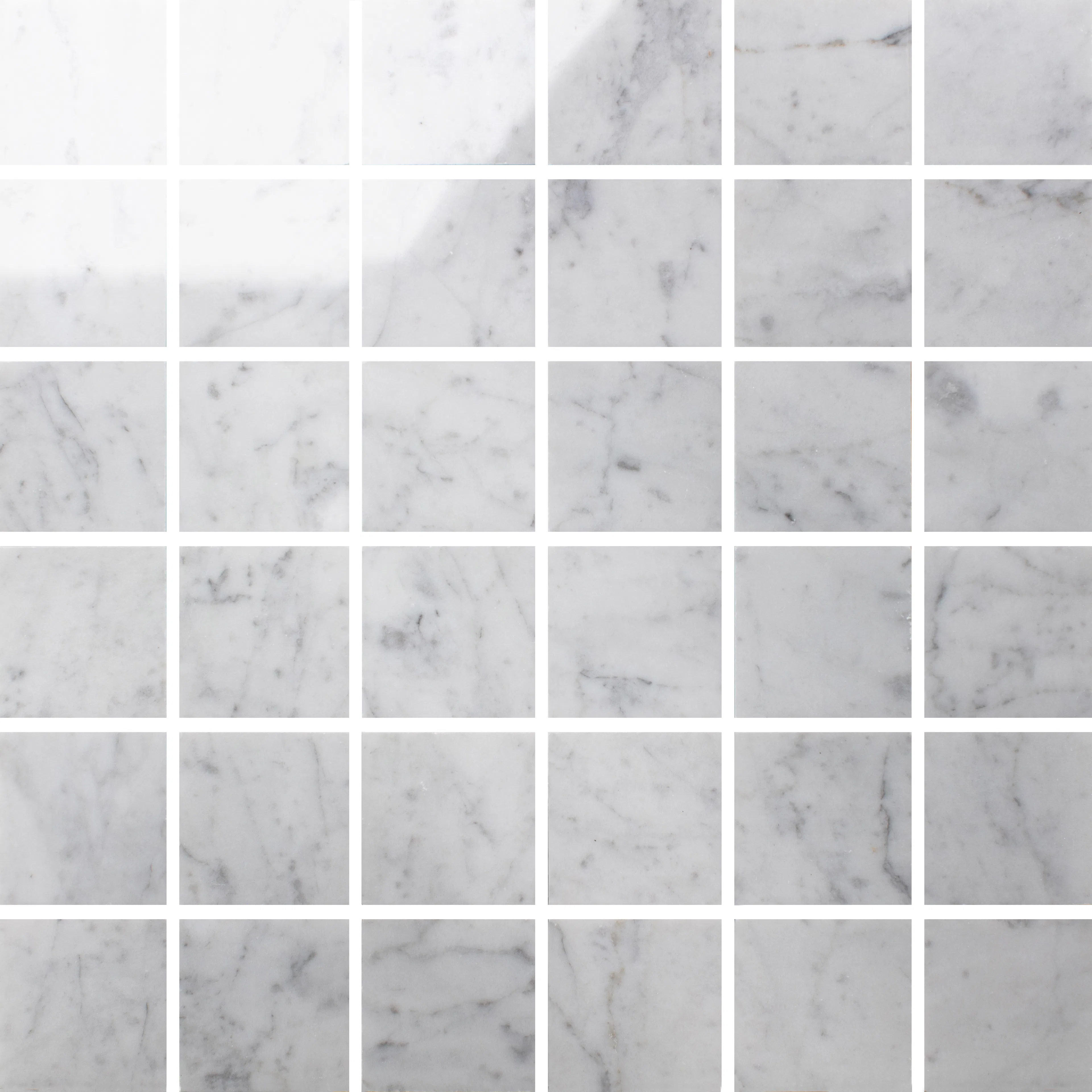 Marmor Arredo Carrara C Polished Hvit 5x5 cm