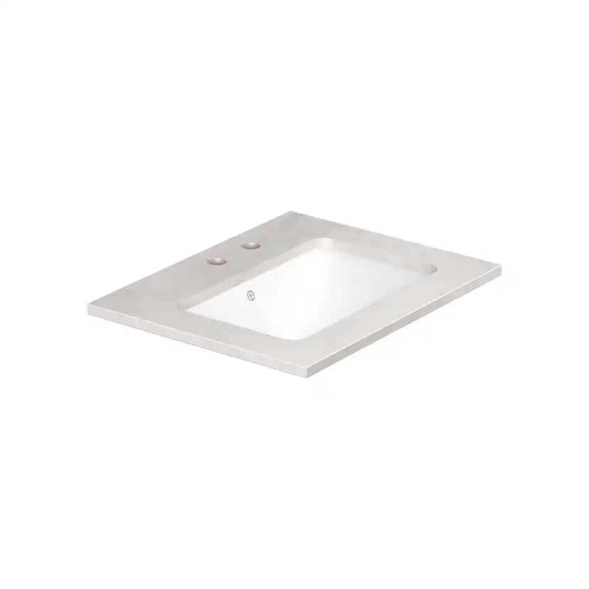 Benkeplate Gustavsberg Ducentic 60 cm i Naturstein med Underlimt Servant