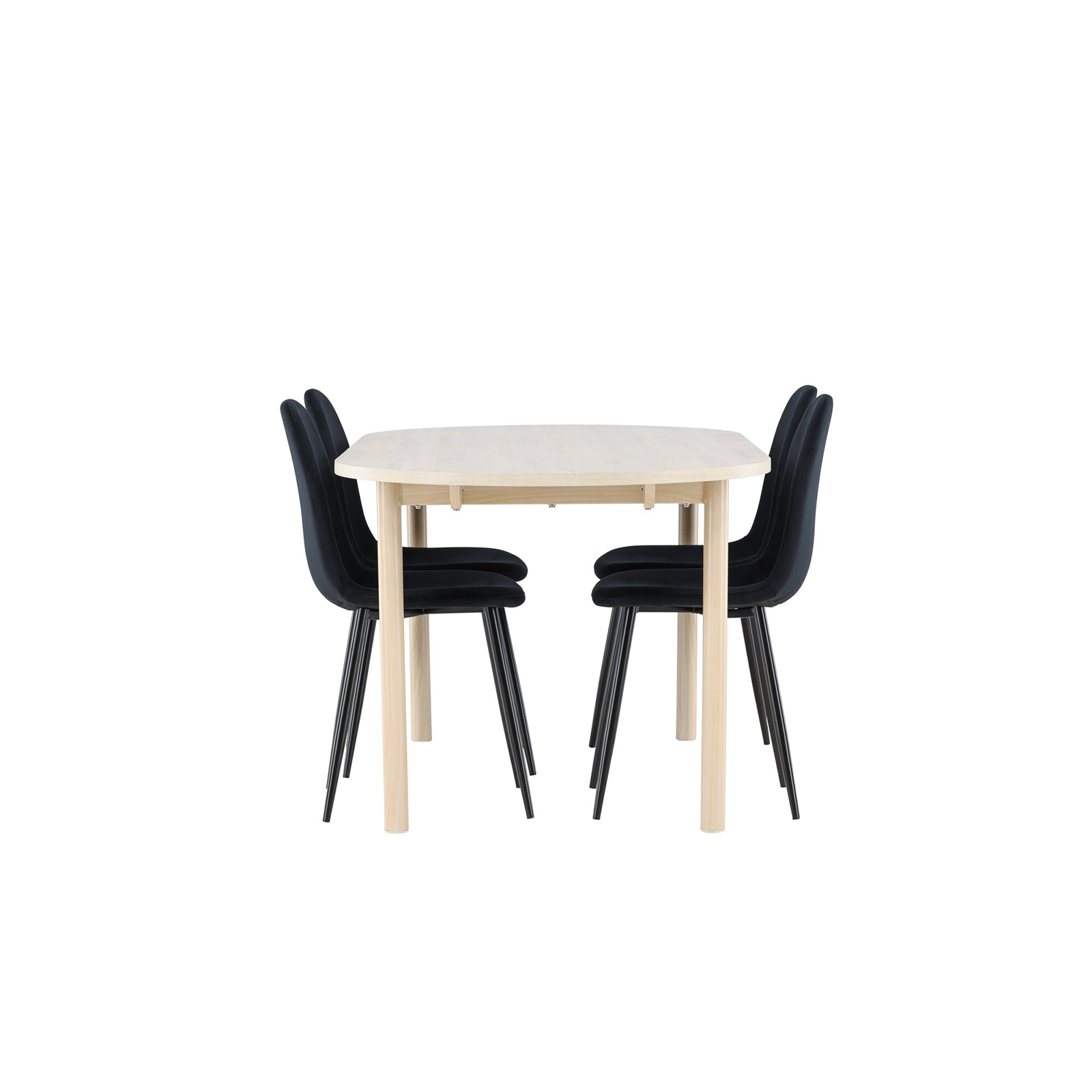 Spisegruppe Venture Home Andy 180 med 4 stk Polar Stoler Fløyel