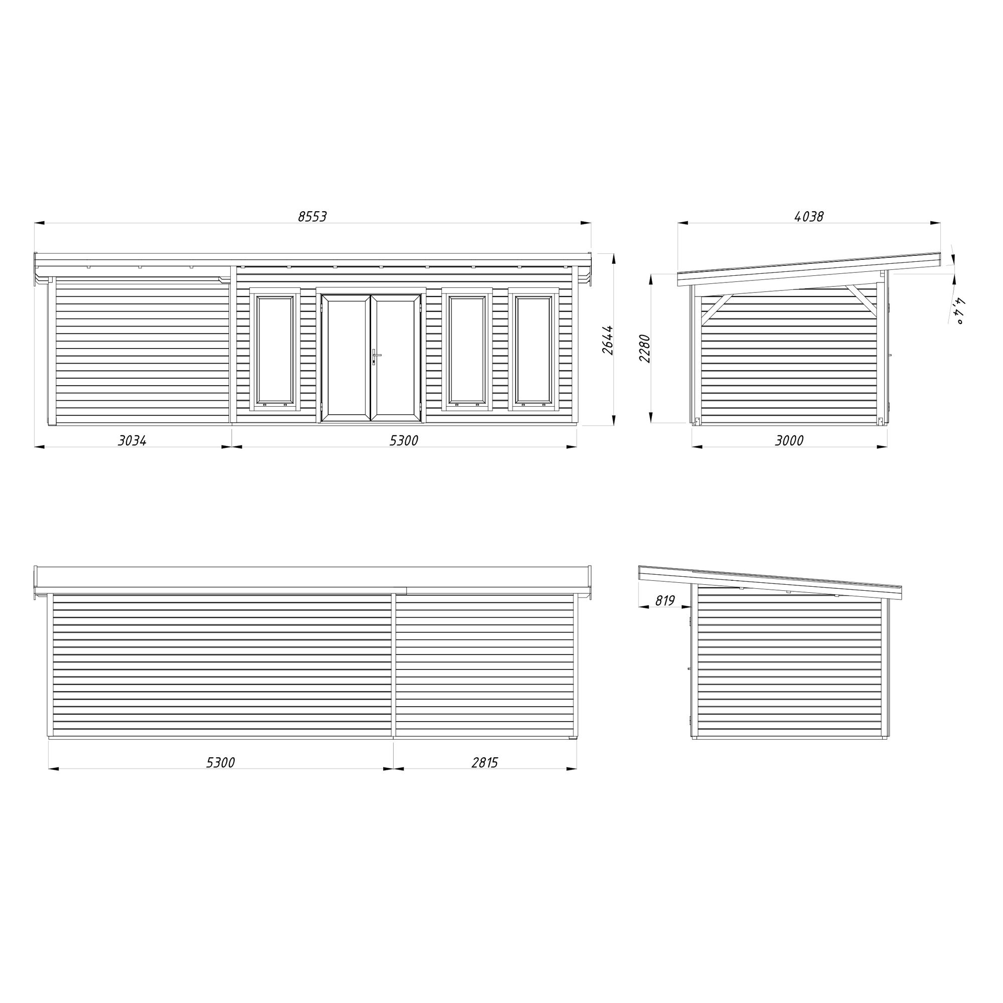 Hagestue Palmako Aurelia 24,2 m² (inv. 23,1 m²)