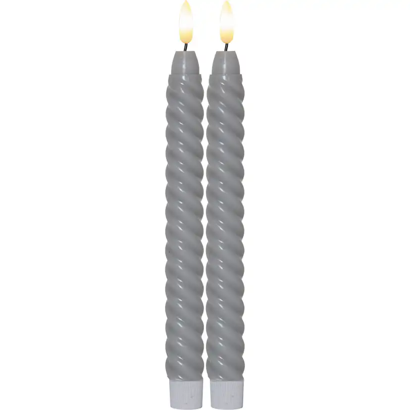 Antikklys Star Trading Flamme Swirl LED 2-pk