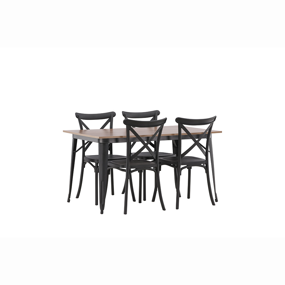 Spisegruppe Venture Home Tempe med 4 Crosett Stoler