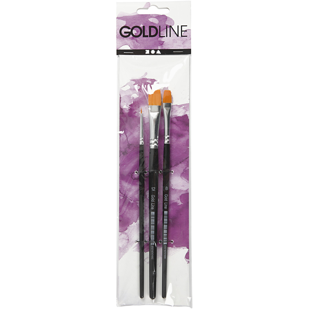 Pensler Creativ Company Gold Line Flate Nr 2+8+12 3 Stk/1 Pk