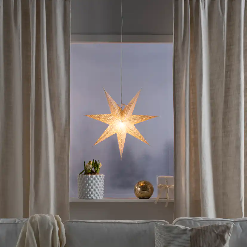 Adventsstjerne Gnosjö Konstsmide 7-spiss 60 cm