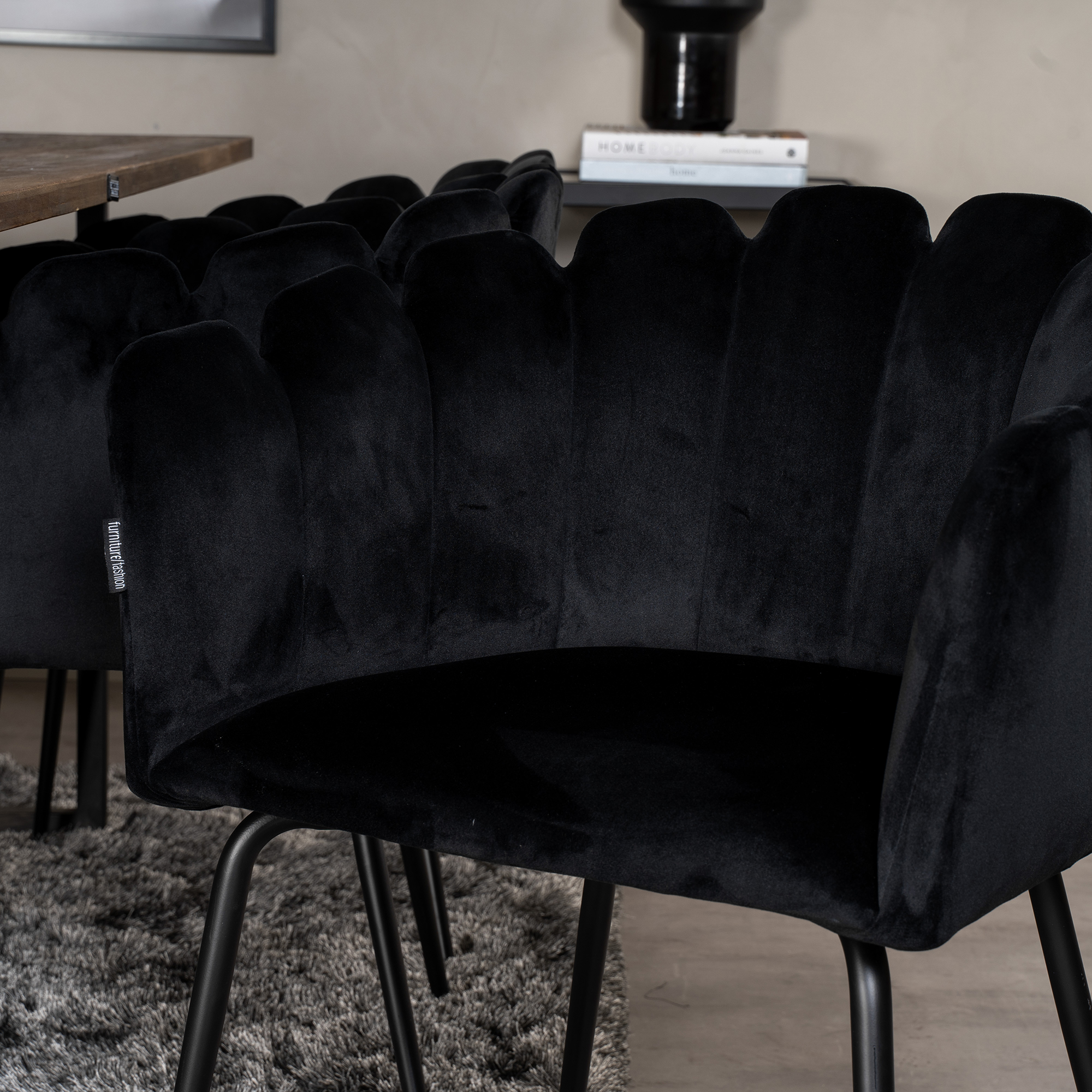 Spisegruppe Venture Home Peo med 6 Limhamn Stoler