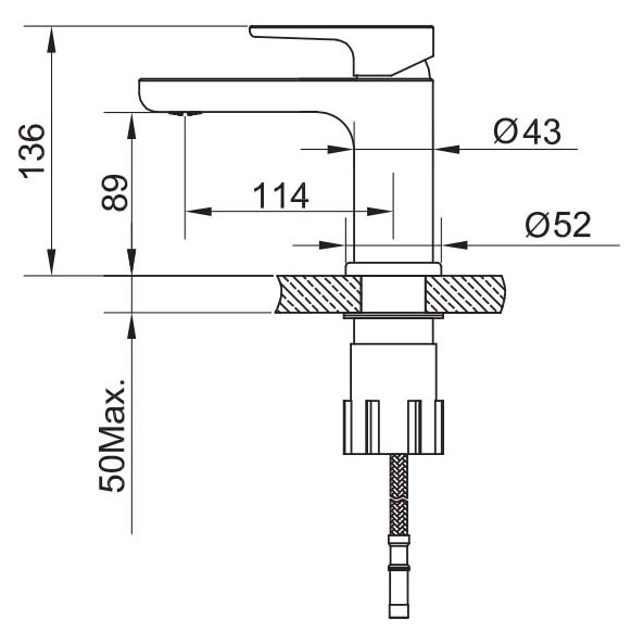 Servantbatteri Scandtap Steel Pure