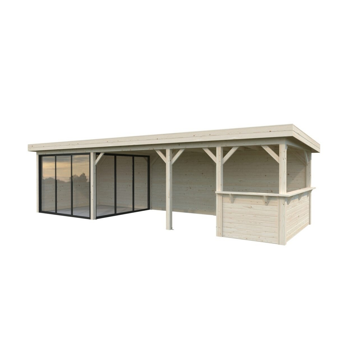 Hagestue Palmako Lenna 24,9 m2 Set 415 Slide