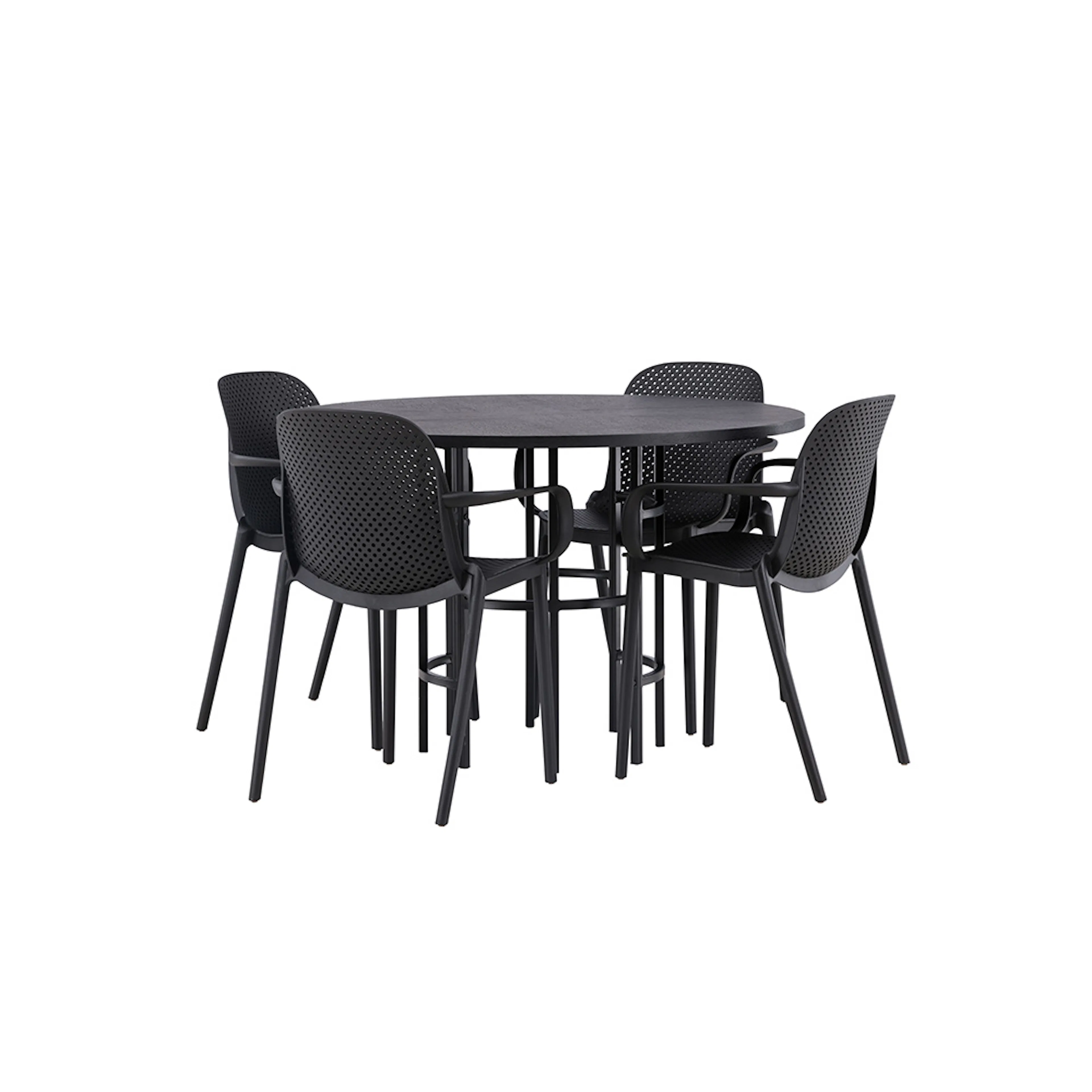 Spisegruppe Venture Home Copenhagen Ø 115 cm med 4 Baltimore Stoler