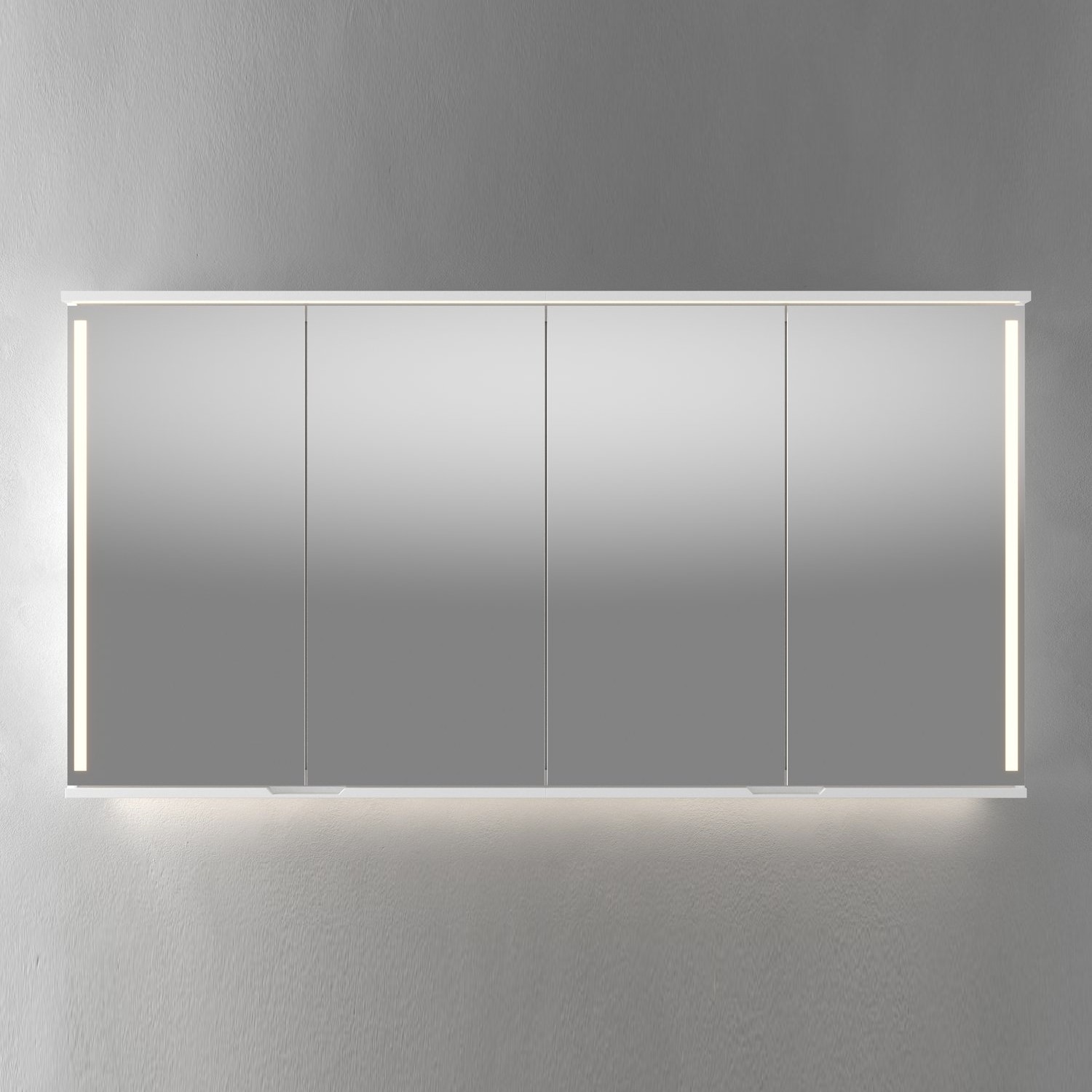 Speilskap Linn Bad Sogn med Integrert Belysning 160 cm 2x80