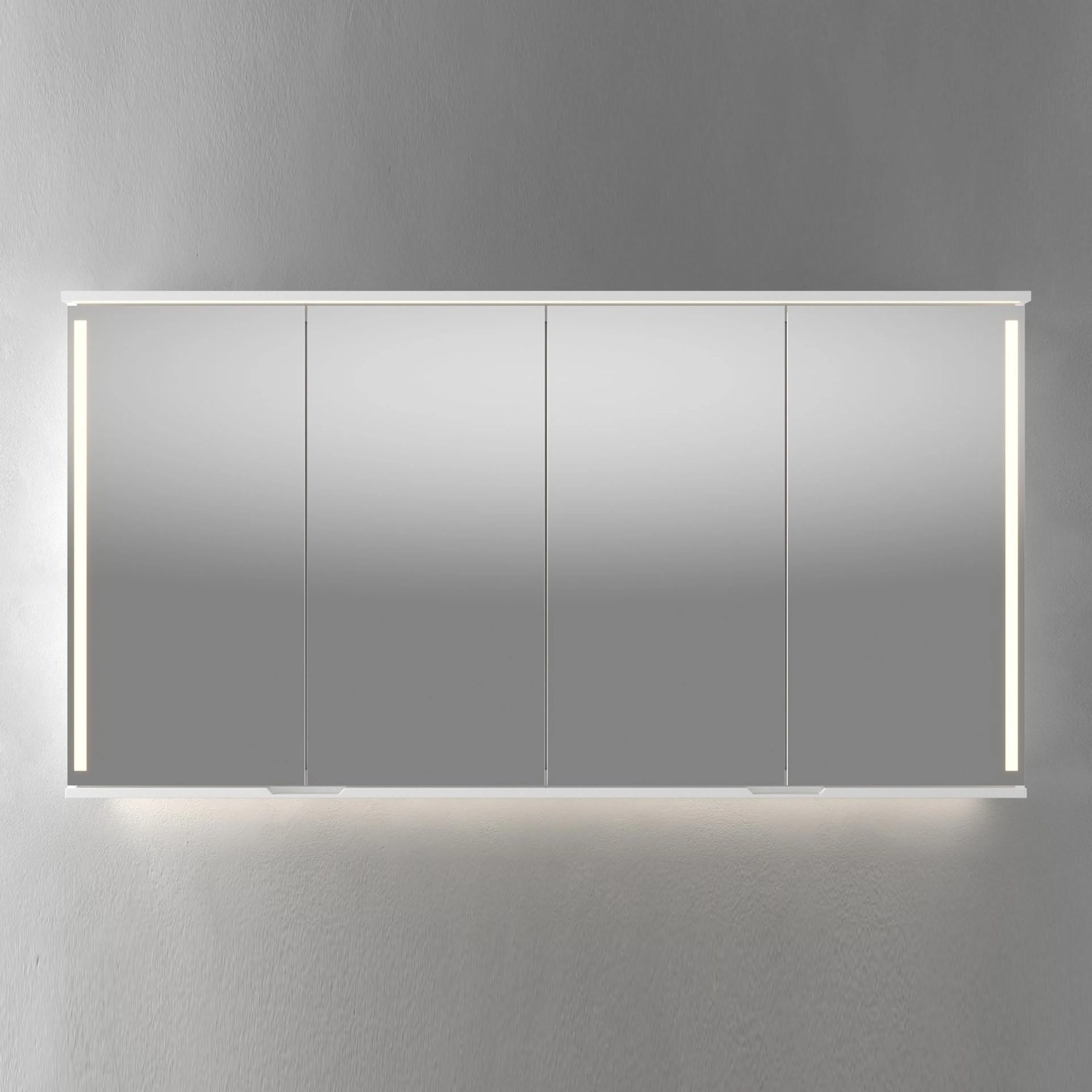 Speilskap Linn Bad Sogn med Integrert Belysning 160 cm 2x80