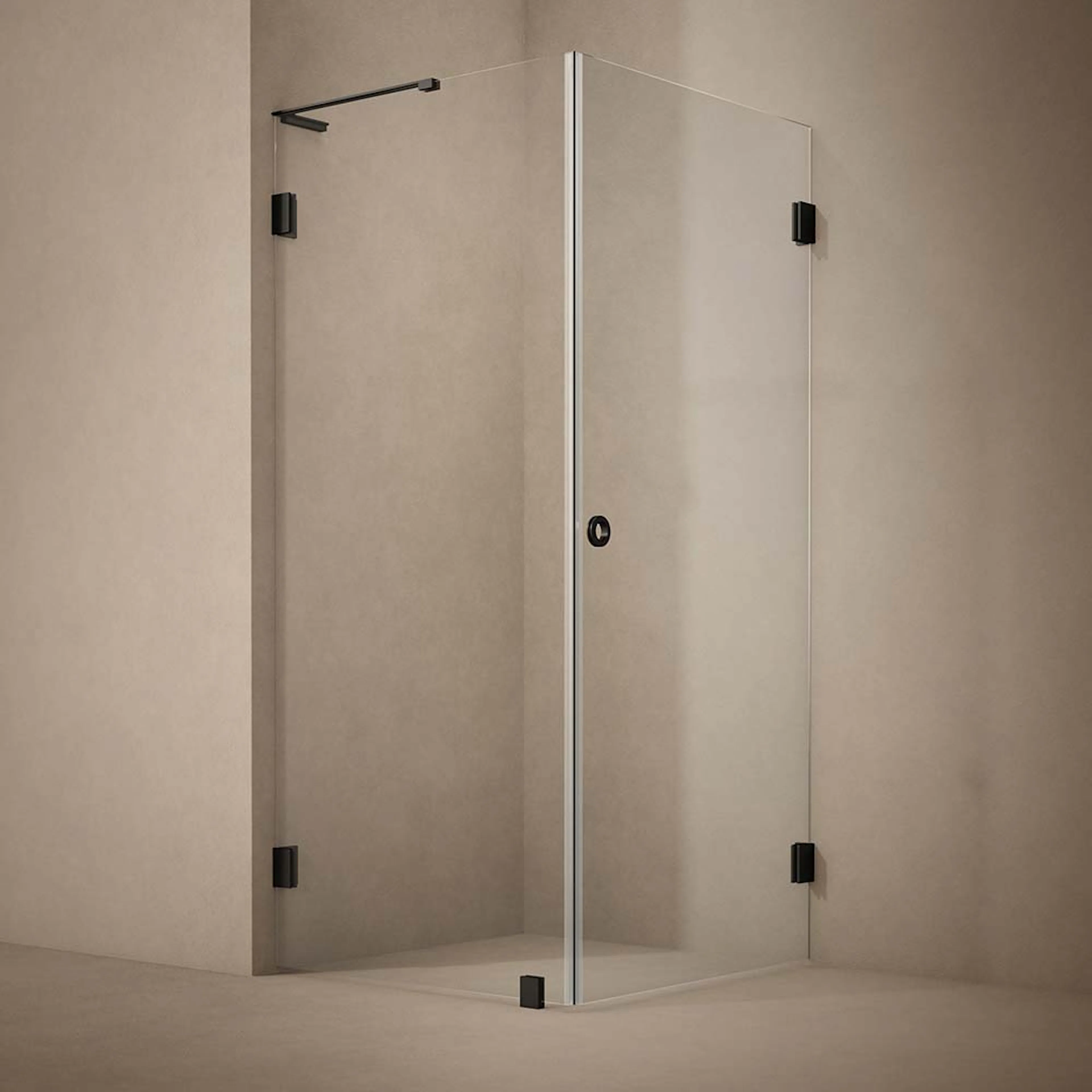 Dusjhjørne Westerbergs Combi Lynx Nexus 900x900 mm, Klart Glass, Sort Matt