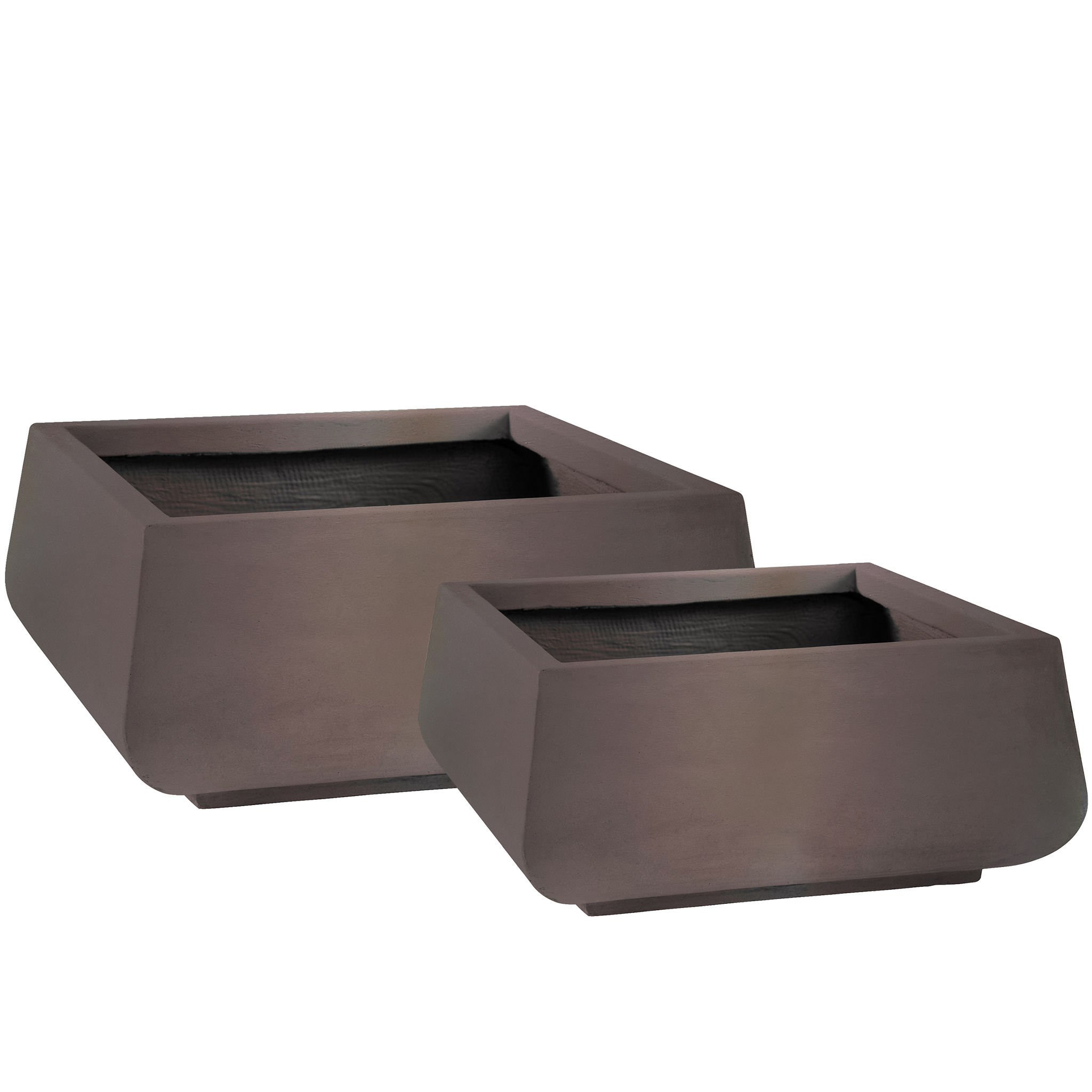 Krukke Lyfco Firkantet Lav Mørkbrun 2-pk