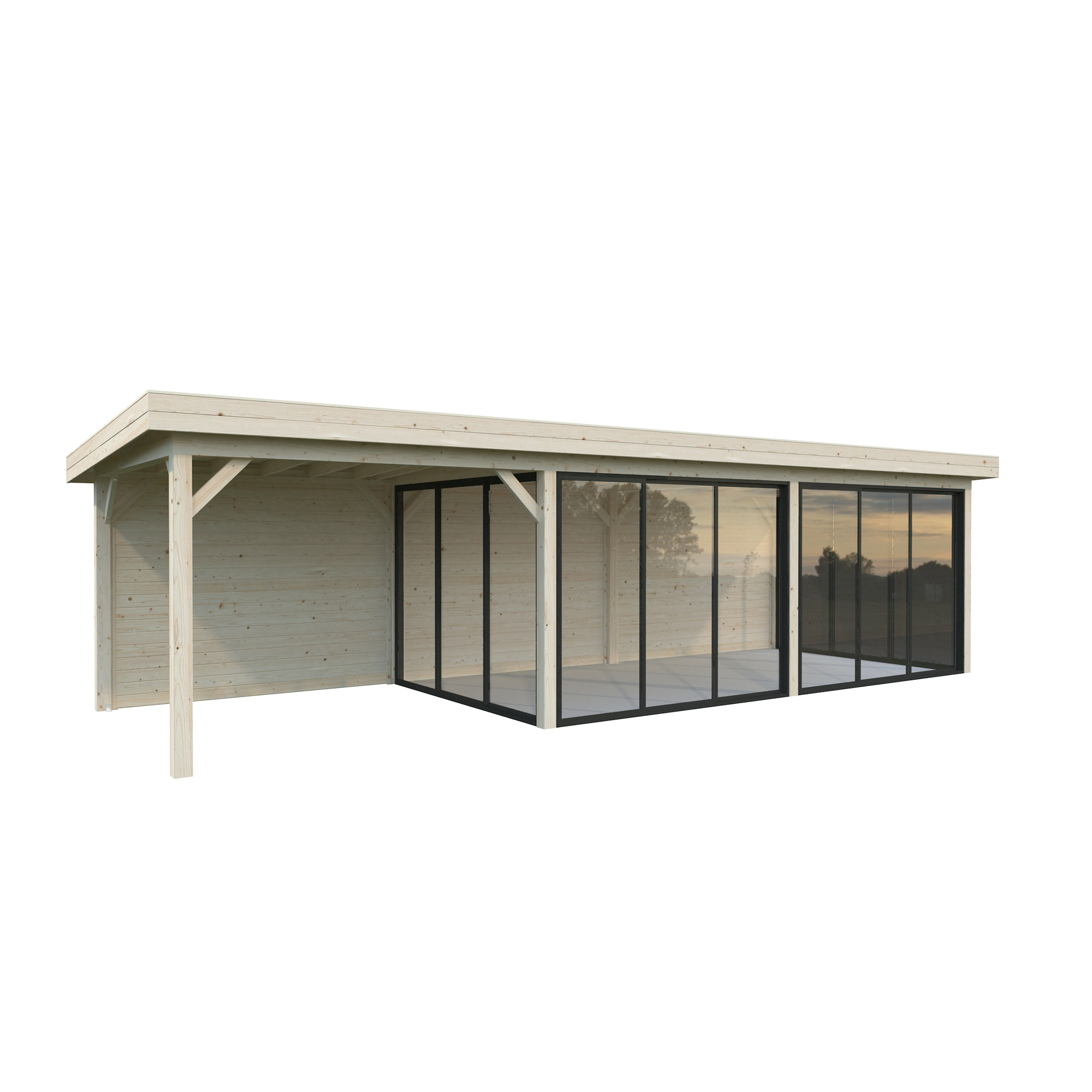 Hagestue Palmako Lenna 24,9 m2 Set 418 Slide