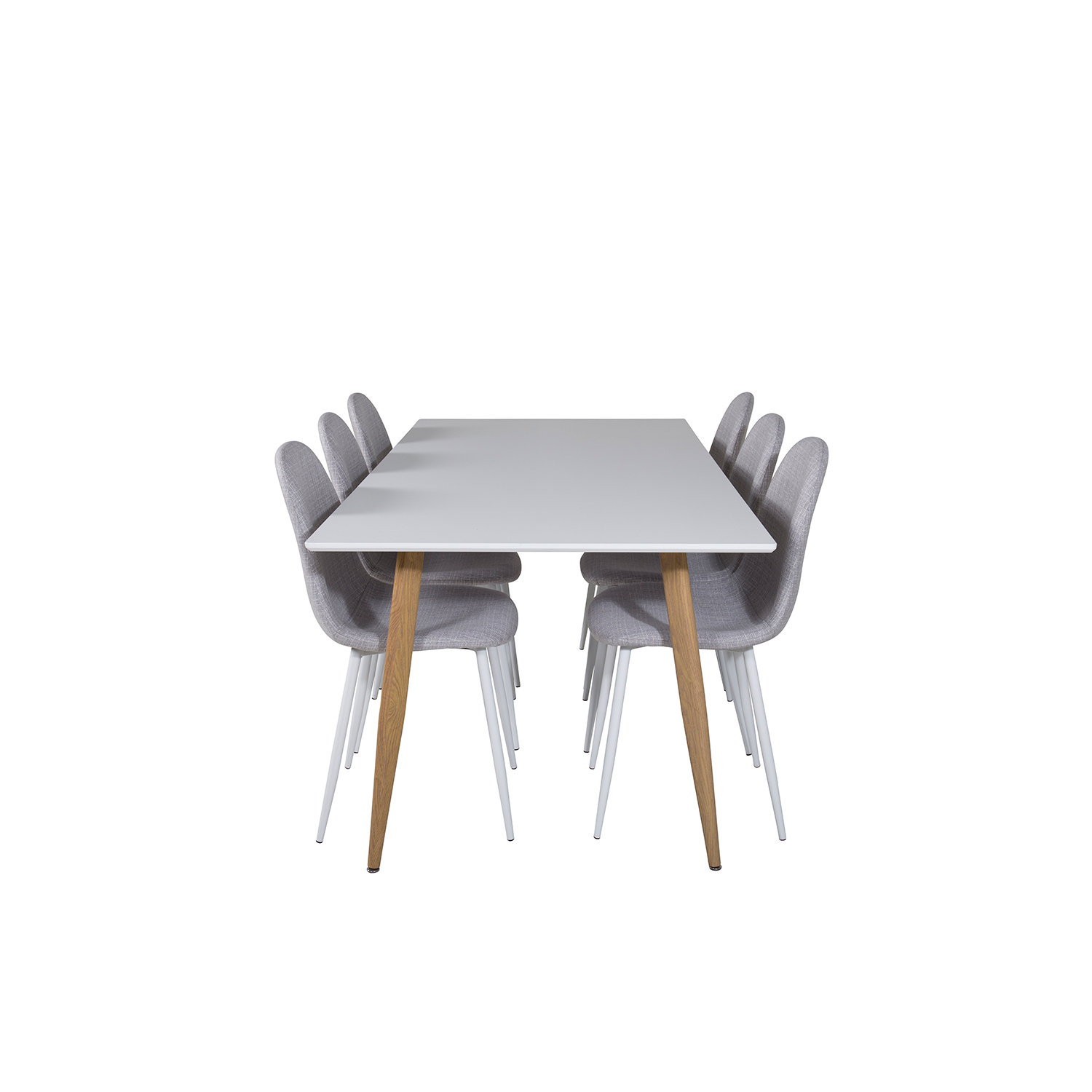 Spisegruppe Venture Home Pobbie 180 med 6 Stoler Polyester