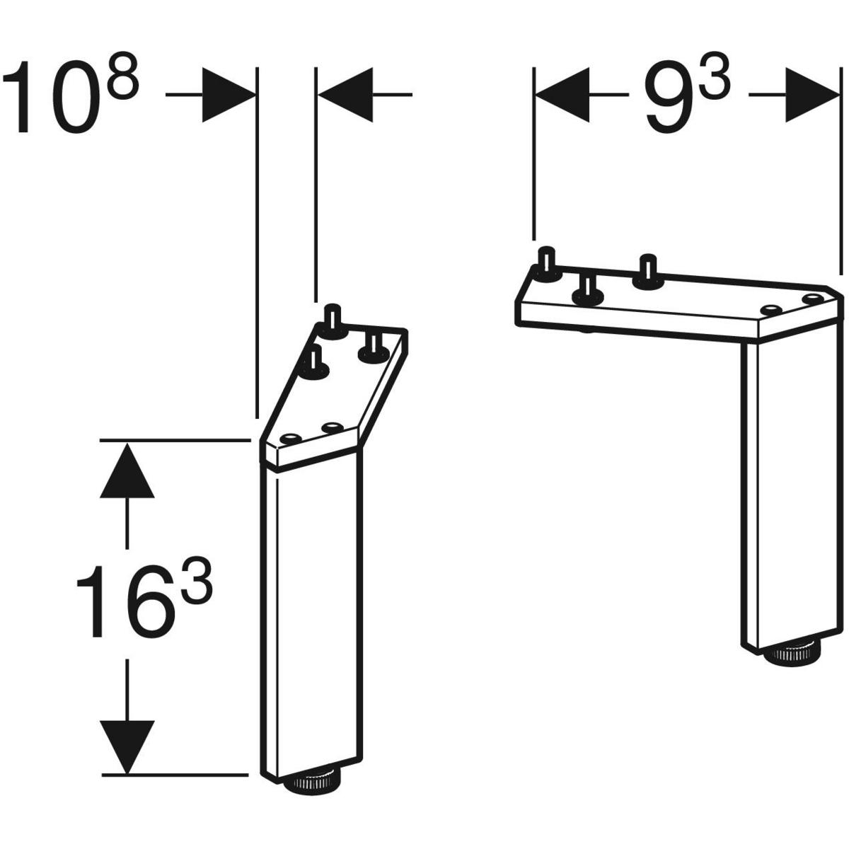 bensats Ifö Sense Art H: 163 mm, Sort