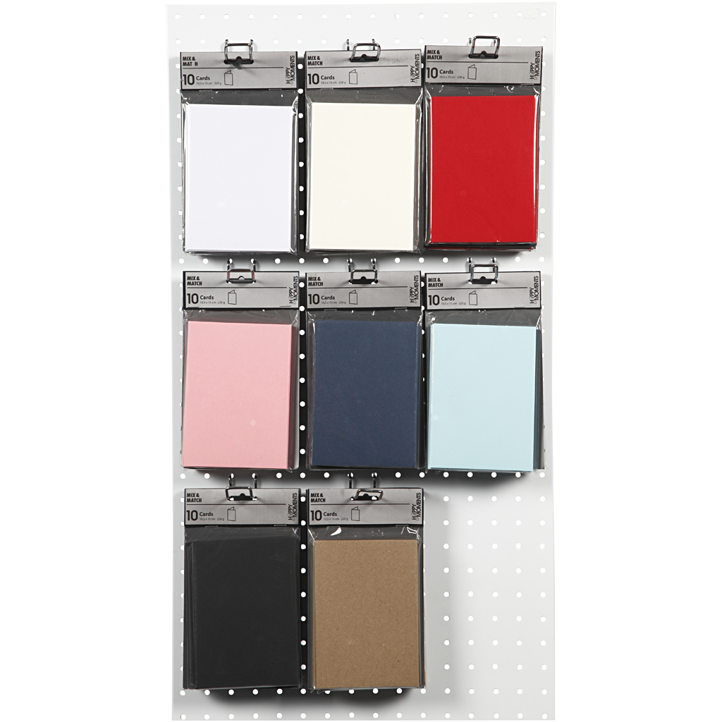 Kort Creativ Company KortStr Ass Farger 8x10 Pk/1 Pk