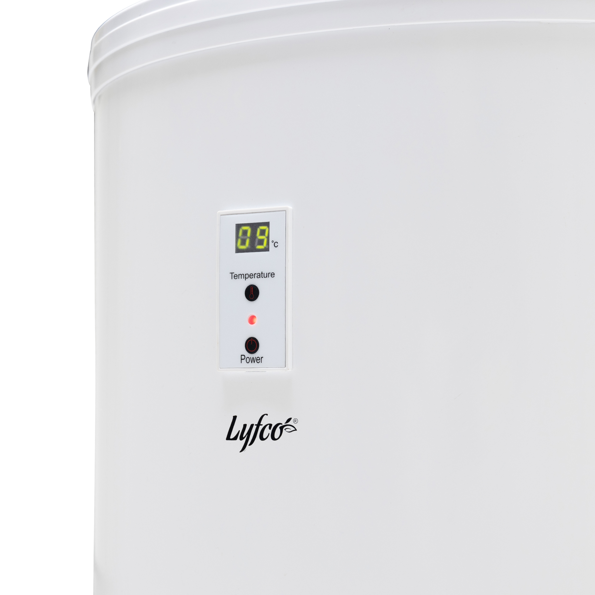 Party-cooler-  30L Vit med display & hjul Hvit