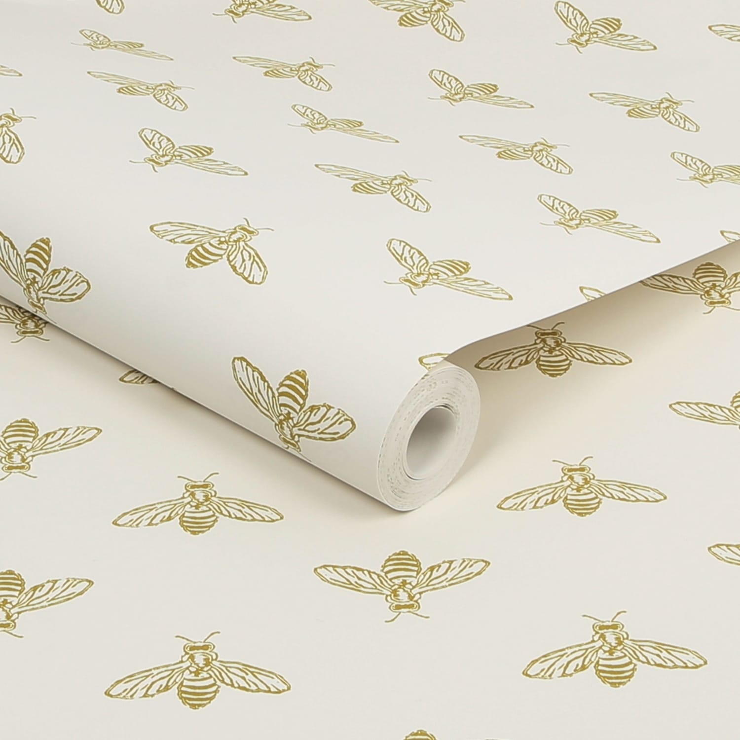 Fototapet Joules Block Print Bee Antique Gold 10mx52 cm