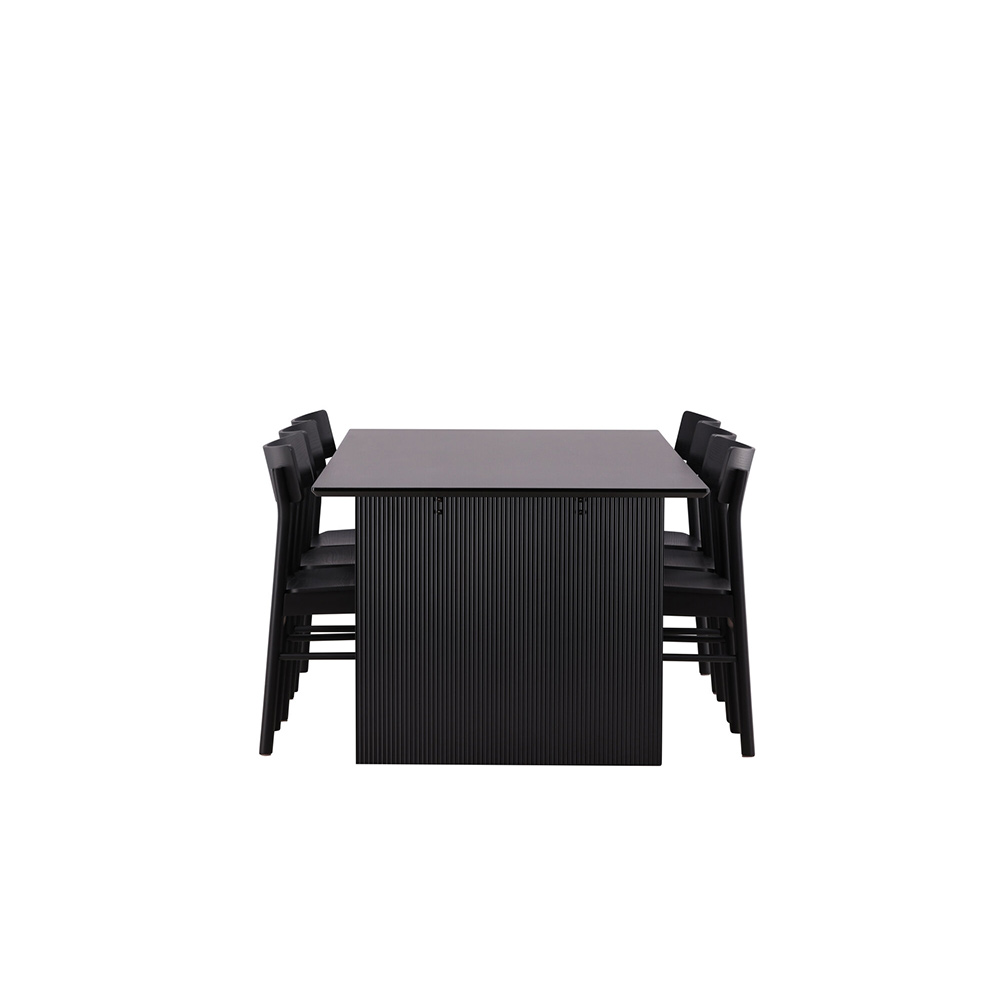 Spisegruppe Venture Home Vail med 6 Montros Stoler