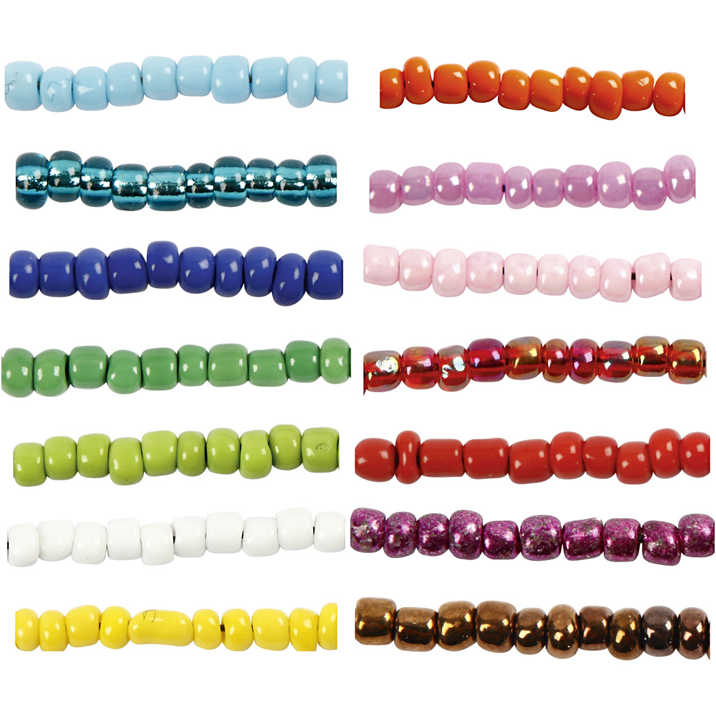 Rocaillesperler Creativ Company D3 mm Str 8/0 Hullstr 0,6-1,0 mm 14x25 g/1 Pk