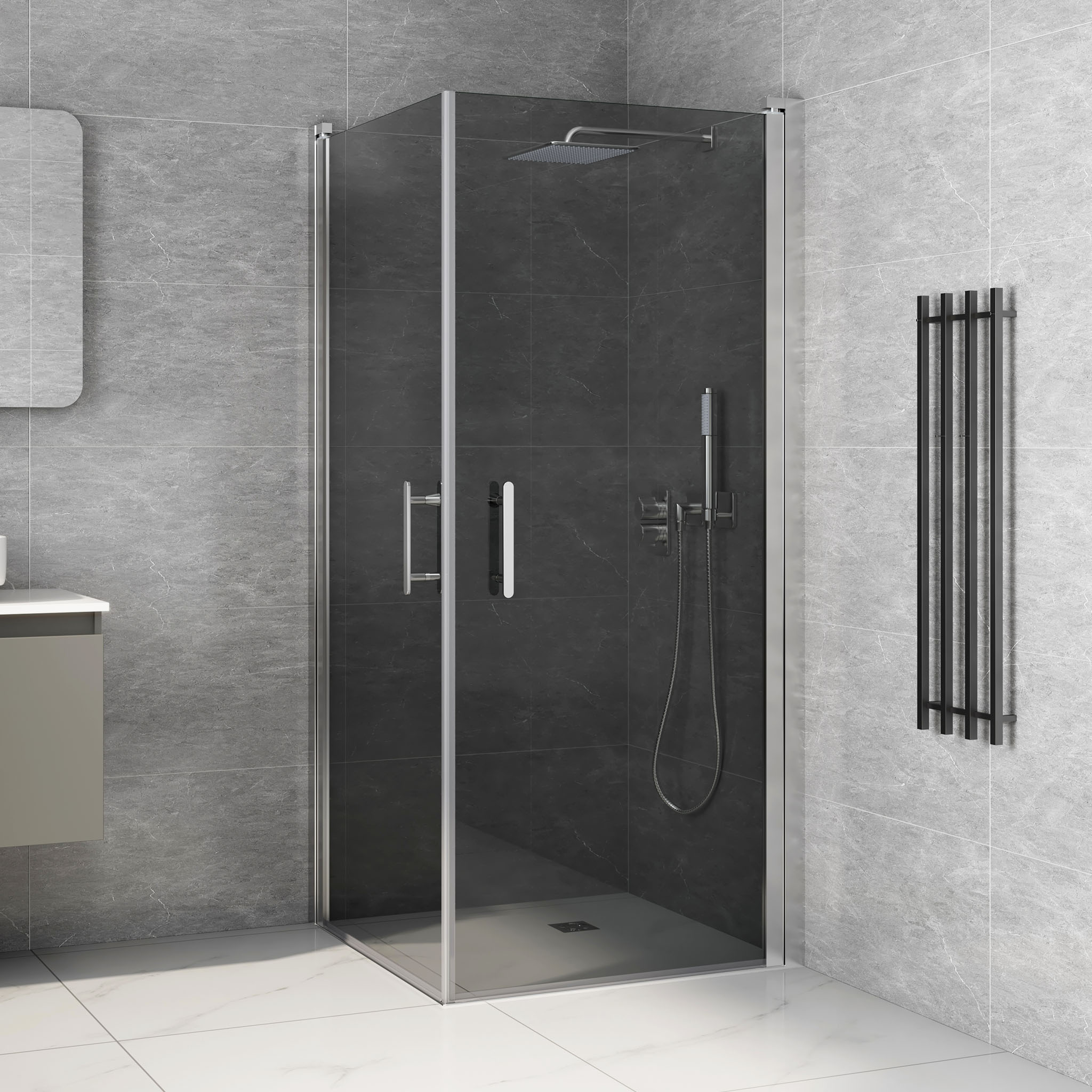 Dusjhjørne Lyfco Vanessa Sotet glass