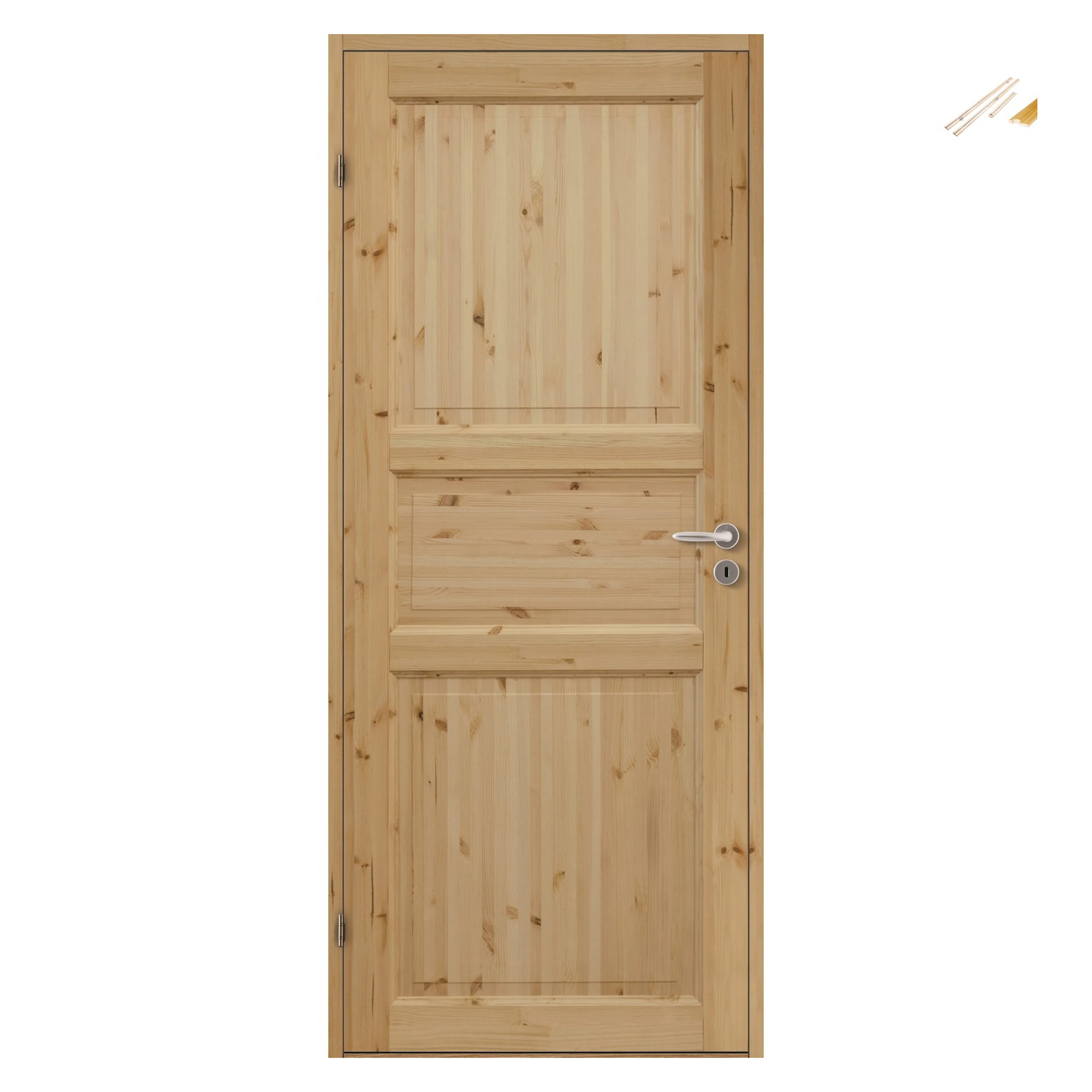 DØRBL ID IHNE 7X19 UBH med Karmsett BxH: 70x190 cm (dørbladmål: 62,5x184), Furu
