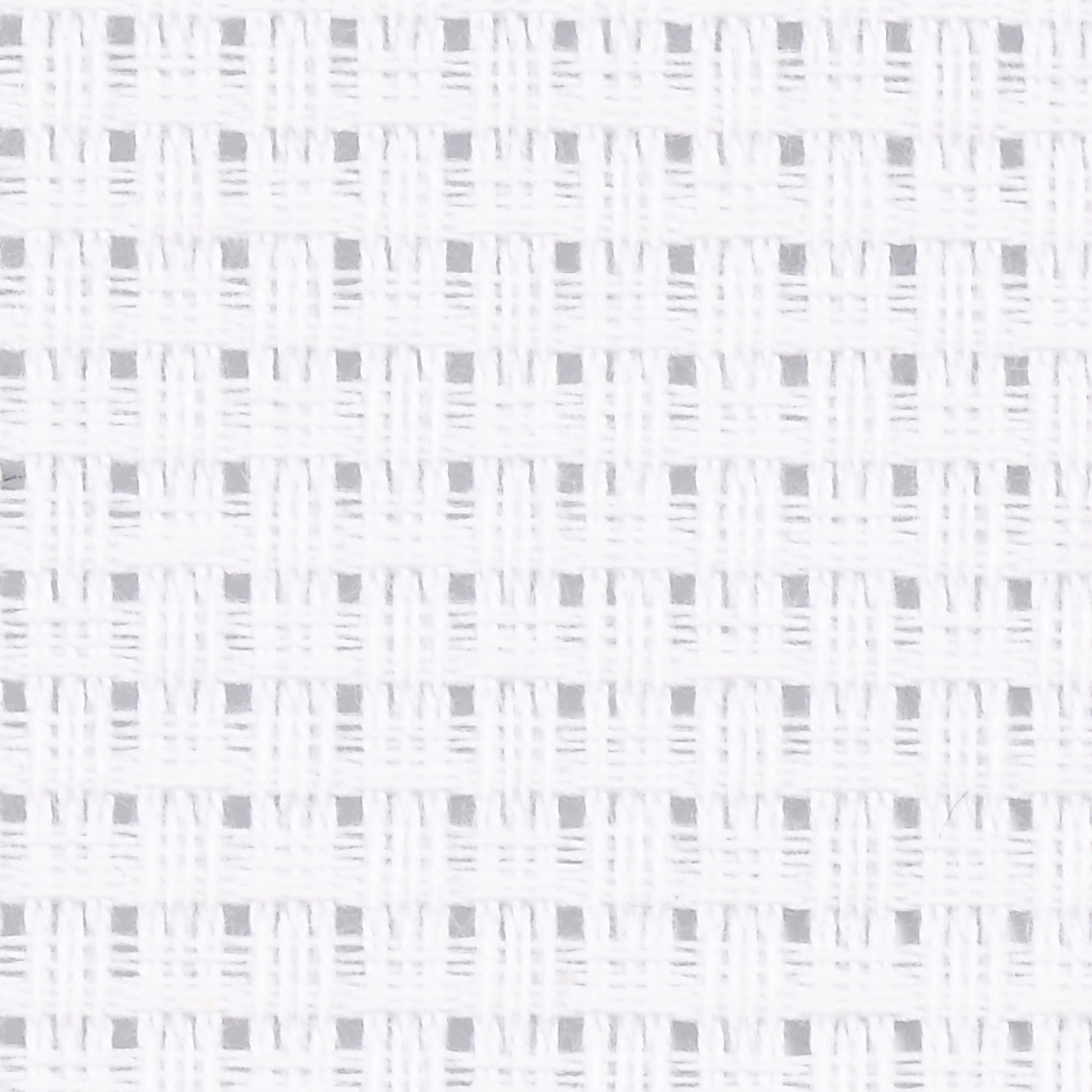 Broderistoff Creativ Company Aida Str 50x50 cm 24 Ruter pr 10 cm 1 stk Hvit